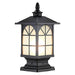 Durable Aluminum Post Lamp with Frosted Glass Shade, Waterproof, Rust-Proof, Ideal for Garden, Villa Fence, and Gate Post, 3 Styles Available-ErisView-14