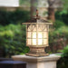 Durable Aluminum Post Lamp with Frosted Glass Shade, Waterproof, Rust-Proof, Ideal for Garden, Villa Fence, and Gate Post, 3 Styles Available-ErisView-6