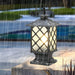 Durable Aluminum Post Lamp with Frosted Glass Shade, Waterproof, Rust-Proof, Ideal for Garden, Villa Fence, and Gate Post, 3 Styles Available-ErisView-7