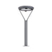 Durable Aluminum Round Solar Outdoor Pole Light with Dual Motion Sensors, Stylish Gray Finish, and PC Shade for Yards, Villas, and Parks-ErisView-8