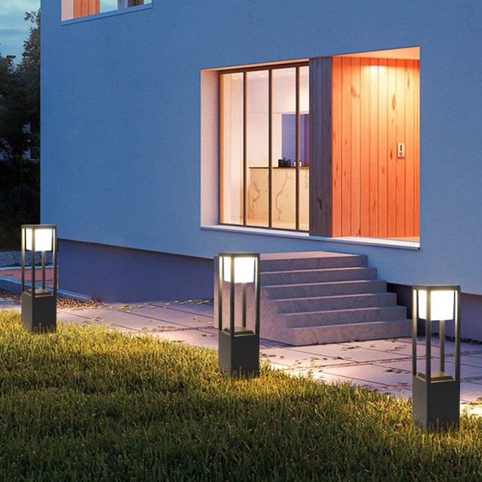 Durable Aluminum and Acrylic Outdoor Lawn Lights, Stylish, Weather-Resistant, Energy-Saving Solar Options for Gardens, Courtyards, and Paths-ErisView-2