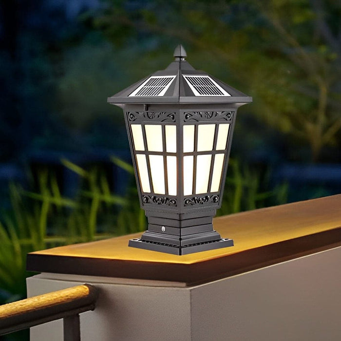 Durable Aluminum and Glass Outdoor Post Lamps with LED Solar Options, Rustproof, Energy-Efficient, and Easy to Install for Fence, Post, or Deck-ErisView-21