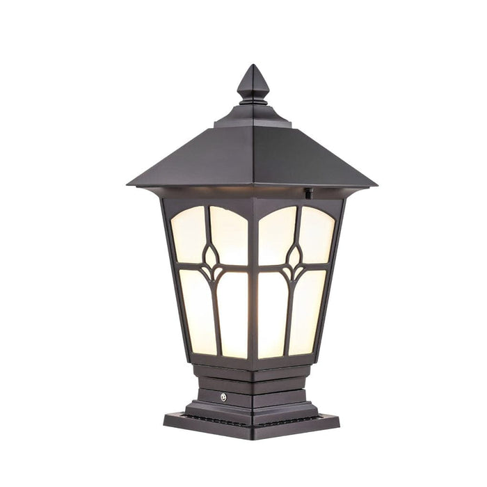 Durable Aluminum and Glass Outdoor Post Lamps with LED Solar Options, Rustproof, Energy-Efficient, and Easy to Install for Fence, Post, or Deck-ErisView-15