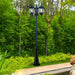 Durable Black Outdoor Pole Light with Rust-Proof Design, Waterproof Garden Lamp Post, Easy Installation for All Weather Conditions-ErisView-5