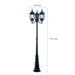 Durable Black Outdoor Pole Light with Rust-Proof Design, Waterproof Garden Lamp Post, Easy Installation for All Weather Conditions-ErisView-8