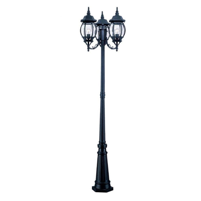 Durable Black Outdoor Pole Light with Rust-Proof Design, Waterproof Garden Lamp Post, Easy Installation for All Weather Conditions-ErisView-9