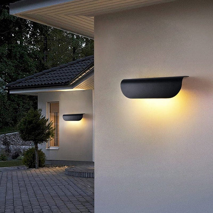 Durable Concrete Outdoor Wall Light with Built-in LED, Waterproof and Rust-Resistant, Ideal for Porches and Patios, Minimalist Design-ErisView-10