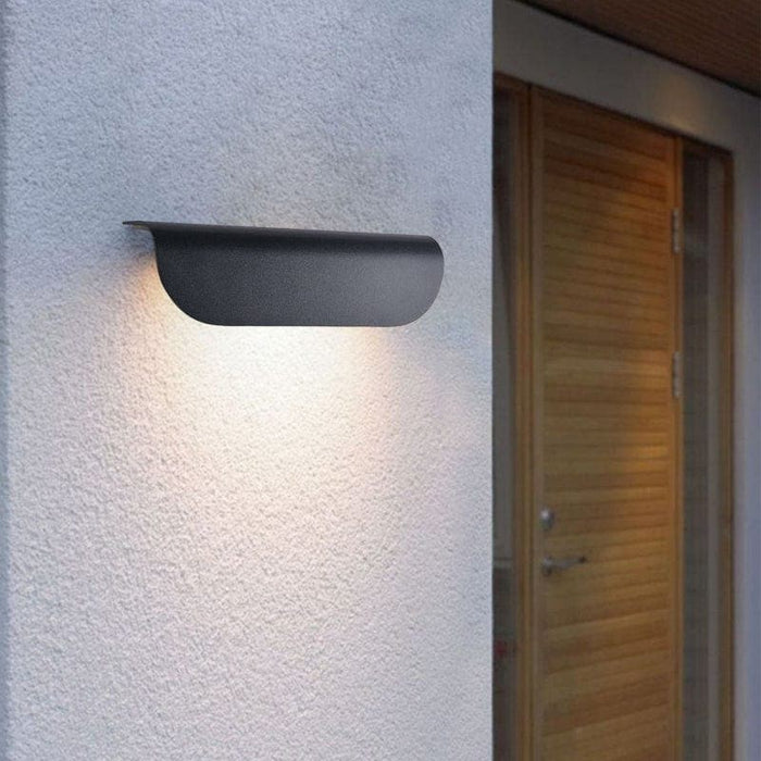 Durable Concrete Outdoor Wall Light with Built-in LED, Waterproof and Rust-Resistant, Ideal for Porches and Patios, Minimalist Design-ErisView-11