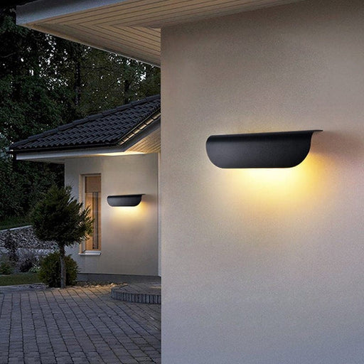 Durable Concrete Outdoor Wall Light with Built-in LED, Waterproof and Rust-Resistant, Ideal for Porches and Patios, Minimalist Design-ErisView-1