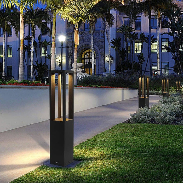 Durable Die-Cast Aluminum Garden Light with Sandblasted Anti-Corrosion Finish, Retro Design, and Warm LED for Pathways and Courtyards-ErisView-12