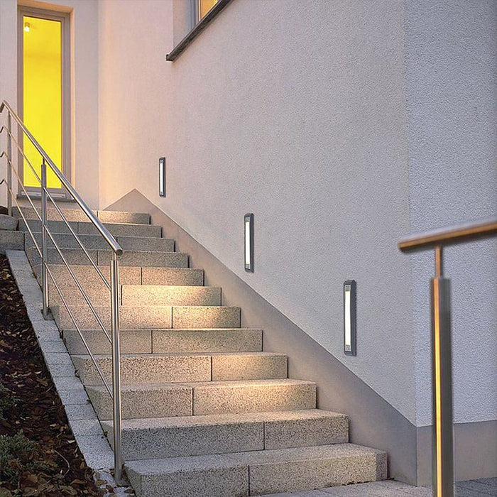 Durable Die-Cast Aluminum LED Step Light with PC Shade for Outdoor Stairs, Hallways, Driveways, and Patios, Weatherproof and Stylish-ErisView-7