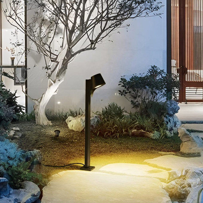 Durable Die-Cast Aluminum Lawn Lamp with Optical Lens, Waterproof, Dustproof, Easy to Install for Gardens, Villas, Parks, and Courtyards-ErisView-3