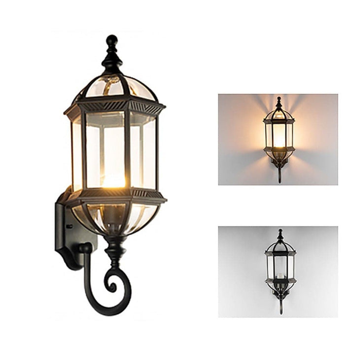 Durable Die-Cast Aluminum Outdoor Light with E27 Warm Light Source, Waterproof and Rustproof, Classic Style for Traditional and Modern Homes-ErisView-11