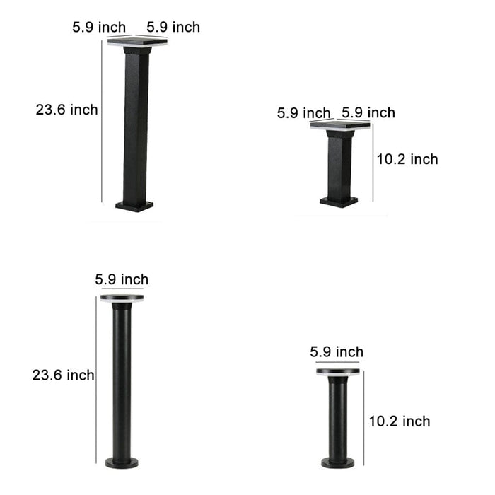 Durable Die-Cast Aluminum Outdoor Path Light, Waterproof, Dustproof, High Brightness, Energy-Saving with Intelligent Control Circuit-ErisView-7