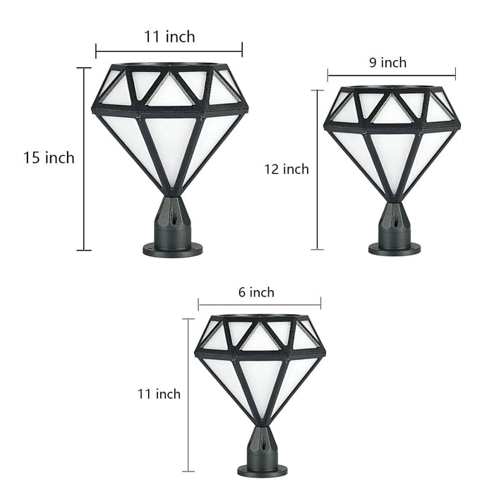 Durable Die-Cast Aluminum Outdoor Post Light with Waterproof Design and High Transmittance PC Lampshade for Bright, Non-Glaring Courtyard Lighting-ErisView-7