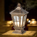 Durable Die Cast Aluminum Outdoor Solar Pillar Light with Waterproof Design, High-Efficiency Solar Panel, and Glass Lampshade for Energy Saving-ErisView-4