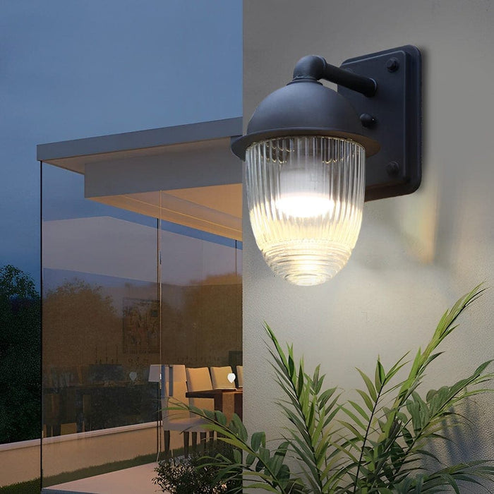 Durable Die-Cast Aluminum Outdoor Wall Light with Scratch-Resistant Glass Shade, Waterproof, Rust-Proof, Easy Installation for Garden, Balcony, and More-ErisView-9