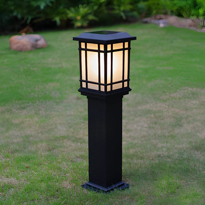 Durable Die-Cast Aluminum Solar Garden Pathway Lights with Automatic Day/Night Sensor and Waterproof Glass Lampshade for Outdoor Use-ErisView-2