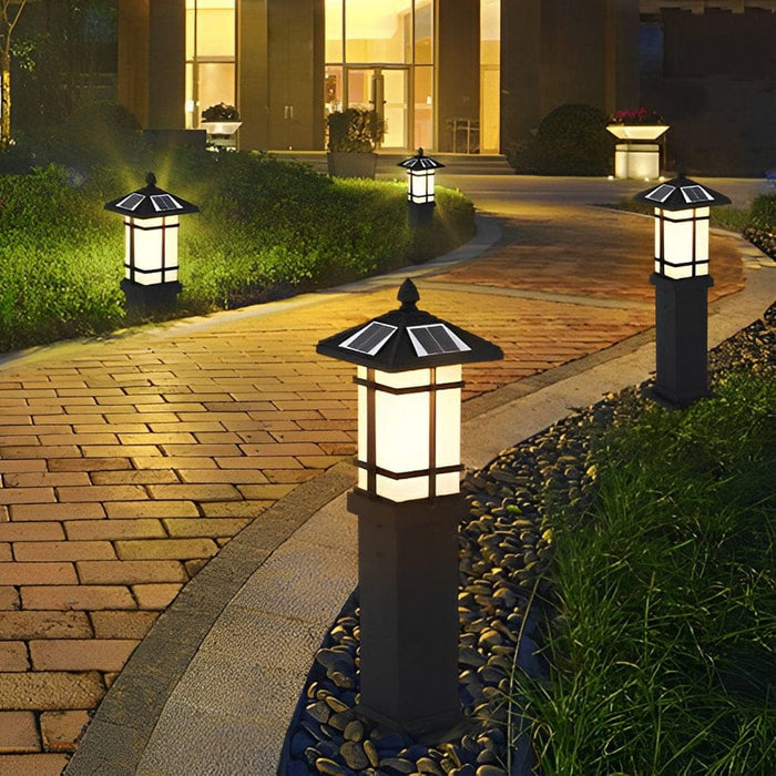 Durable Die Cast Aluminum Solar Pathway Light with High-Efficiency LED, Automatic Day/Night Control, Waterproof for Garden, Lawn, Courtyard, Park-ErisView-16