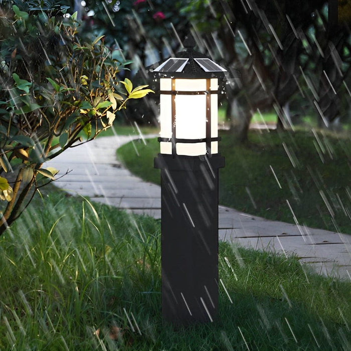 Durable Die Cast Aluminum Solar Pathway Light with High-Efficiency LED, Automatic Day/Night Control, Waterproof for Garden, Lawn, Courtyard, Park-ErisView-4