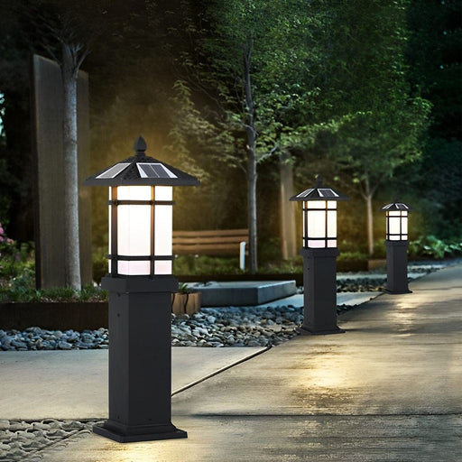 Durable Die Cast Aluminum Solar Pathway Light with High-Efficiency LED, Automatic Day/Night Control, Waterproof for Garden, Lawn, Courtyard, Park-ErisView-1