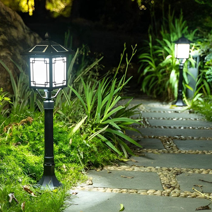 Durable Die Cast Aluminum Solar Pathway Light with High Transmittance Glass, Auto On/Off, 3 Switchable Colors, Waterproof for Year-Round Use-ErisView-5