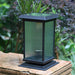 Durable Die-Cast Aluminum Solar Post Lamp with High-Efficiency Solar Panels and Creative Glass Lampshade for Bright, Warm Outdoor Lighting-ErisView-5