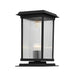 Durable Die-Cast Aluminum Solar Post Lamp with High-Efficiency Solar Panels and Creative Glass Lampshade for Bright, Warm Outdoor Lighting-ErisView-9