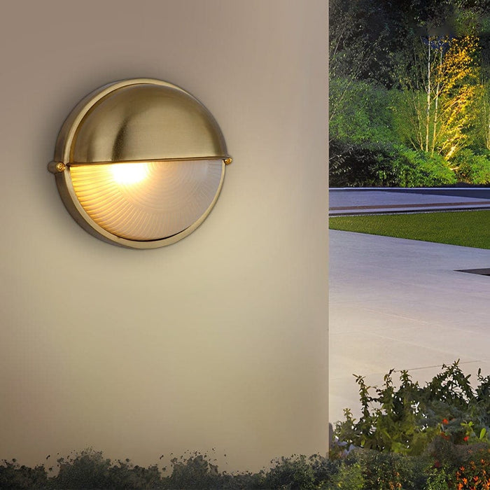 Durable Die Cast Aluminum Wall Lamp with Unique Glass Lampshade, Rustproof, Waterproof, and Wear Resistant for Indoor and Outdoor Use-ErisView-4