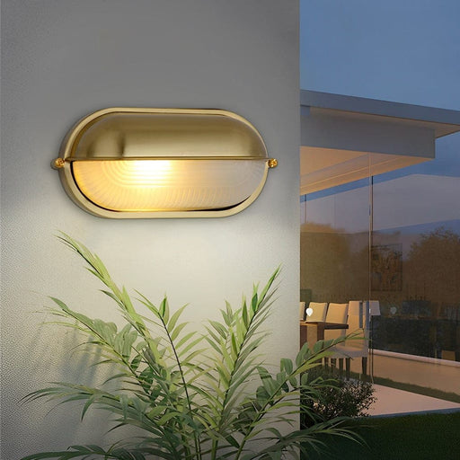 Durable Die Cast Aluminum Wall Lamp with Unique Glass Lampshade, Rustproof, Waterproof, and Wear Resistant for Indoor and Outdoor Use-ErisView-1