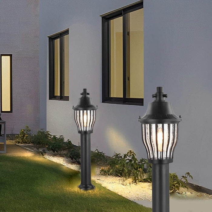 Durable Die Cast Aluminum Waterproof Lawn Lamp with Retro Industrial Design for Patio, Garden, and Pathway Lighting, Bright & Warm Illumination-ErisView-10