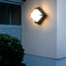 Durable Frosted Textured Waterproof Outdoor Wall Lamp with Milky White Lampshade for Patios, Balconies, Garages, and Villas-ErisView-1