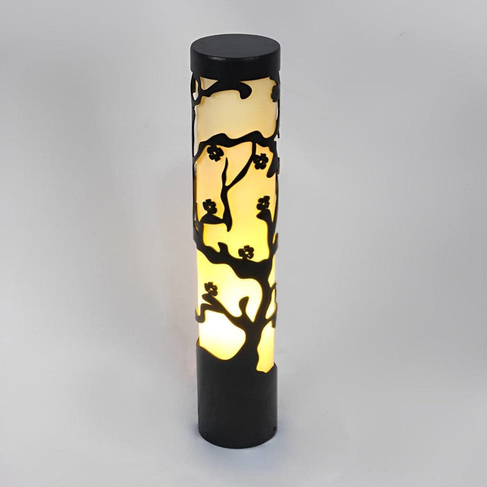 Durable Galvanized Steel Outdoor Lamp with High-Temperature Resistance, LED Light Source, Decorative Plum Blossom Design for Garden and Pathway Lighting-ErisView-7