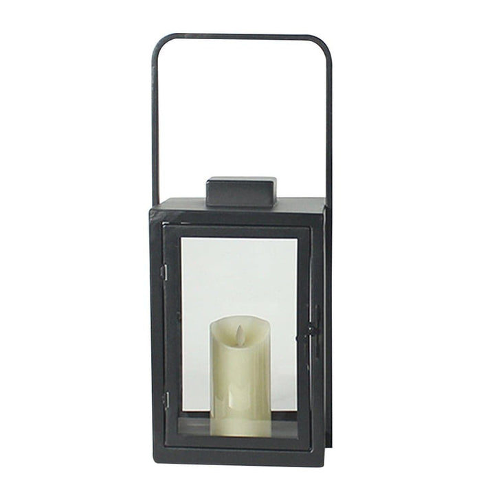 Durable Galvanized Steel Outdoor Lantern with Warm LED Candlestick Light, Rust-Proof Snap Door, Portable Ergonomic Handle, and 8-10 Hour Battery Life-ErisView-9