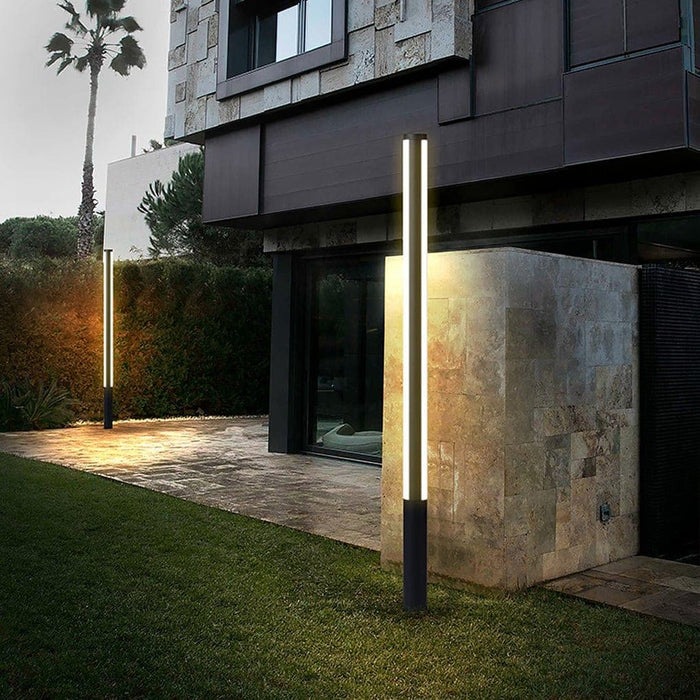 Durable IP54 Waterproof Outdoor Pole Light with Frosted Acrylic Lampshade and Thickened Aluminum Body for Courtyard Decoration and Lighting-ErisView-17