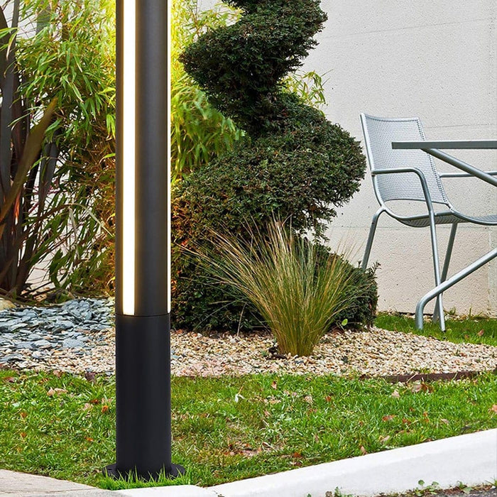 Durable IP54 Waterproof Outdoor Pole Light with Frosted Acrylic Lampshade and Thickened Aluminum Body for Courtyard Decoration and Lighting-ErisView-4