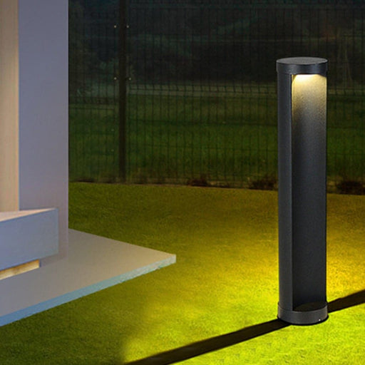 Durable IP65 Waterproof Cylindrical Lawn Lamp with High-Brightness LED, Die-Cast Aluminum Body, and Automatic Battery Protection for Outdoor Lighting-ErisView-1