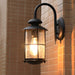 Durable Iron Outdoor Wall Light with High-Temperature Resistant Paint and Unique Glass Lampshade for Villas, Gardens, and Balconies-ErisView-2