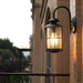 Durable Iron Outdoor Wall Light with High-Temperature Resistant Paint and Unique Glass Lampshade for Villas, Gardens, and Balconies-ErisView-4