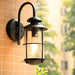 Durable Iron Outdoor Wall Light with High-Temperature Resistant Paint and Unique Glass Lampshade for Villas, Gardens, and Balconies-ErisView-1