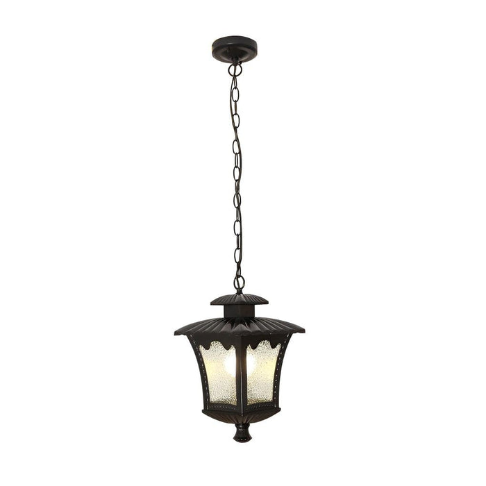 Durable Outdoor Pendant Light with Creative Water Drops Glass Lampshade, Rustproof Die-Cast Aluminum Body for Gardens, Balconies, and Gazebos-ErisView-7