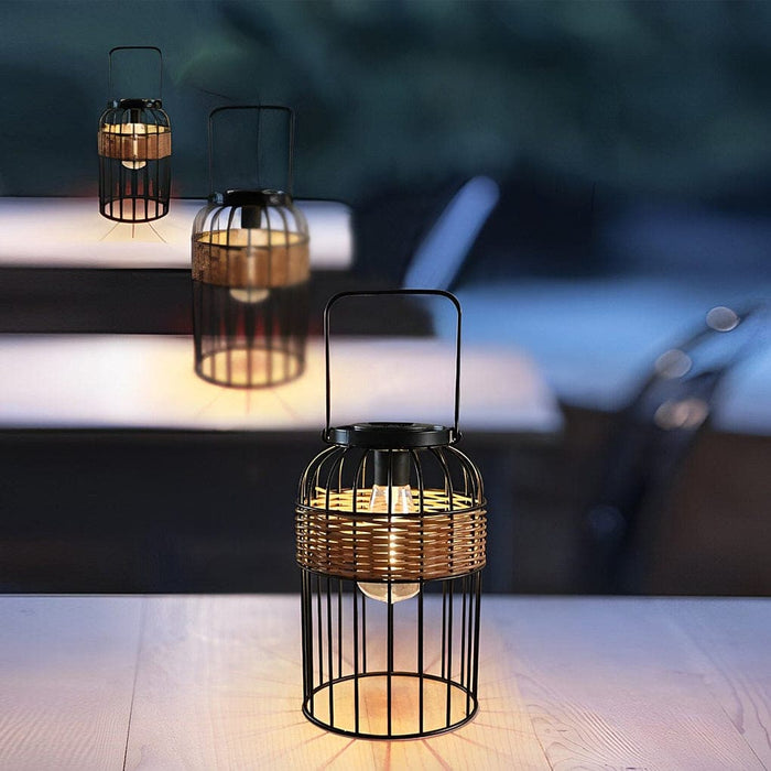 Durable Outdoor Rattan Solar Table Lamp with Long Battery Life, Automatic Day/Night Function, and Exquisite Handles for Easy Mobility and Hanging-ErisView-2