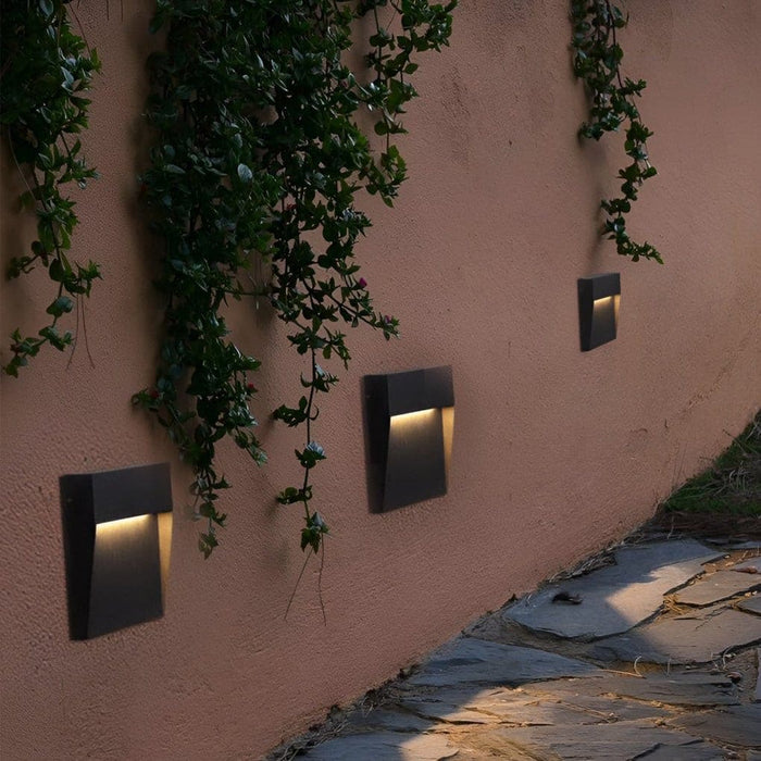 Durable Outdoor Square Step Light, Waterproof Design for All Weather Conditions, Ideal for Stairs, Gardens, Attics, and Basements-ErisView-6