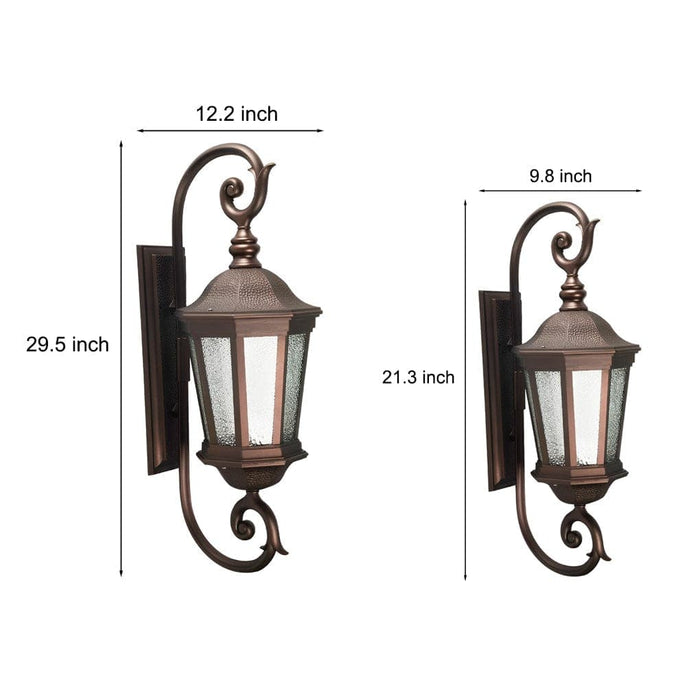 Durable Outdoor Wall Lamp with High-Transmittance Glass, Rustproof Die-Cast Aluminum, Retro Design, and E27 Lamp Head, Perfect for Elegant Outdoor Decor-ErisView-5