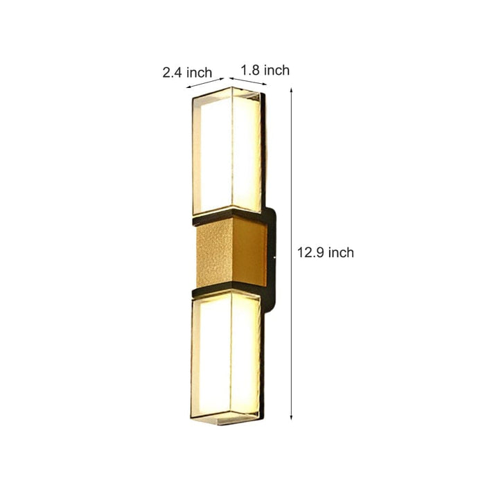 Durable Outdoor Wall Sconce with High Light Transmission Acrylic Lampshade, Rustproof Aluminum, Waterproof for Porch, Garden, and Terrace-ErisView-9