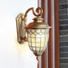 Durable Outdoor Wall Sconces with Unique Line Design, Textured Glass, and Rustproof Aluminum for Garden, Porch, Balcony, Available in Black & Bronze-ErisView-4