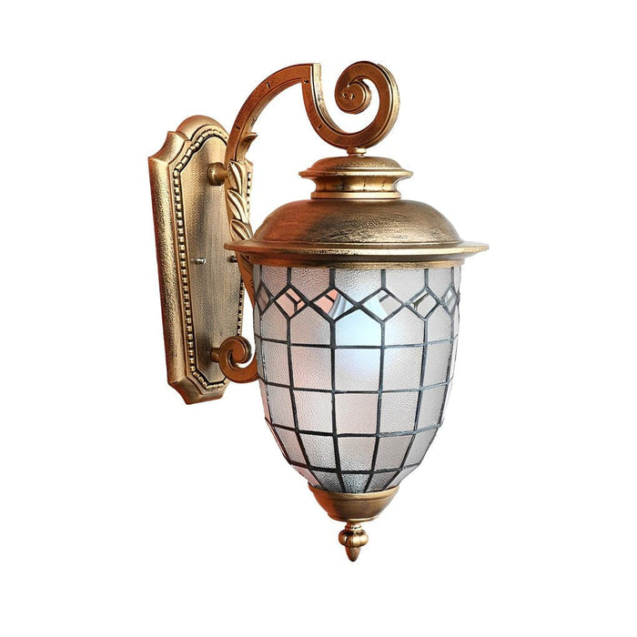 Durable Outdoor Wall Sconces with Unique Line Design, Textured Glass, and Rustproof Aluminum for Garden, Porch, Balcony, Available in Black & Bronze-ErisView-9