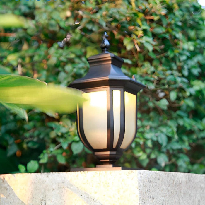 Durable Retro Fence Post Lights, Waterproof, Rustproof, and Moisture Proof Aluminum Alloy with Glass Lampshade for Cozy Outdoor Ambiance-ErisView-15