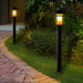 Durable Rustproof Iron Garden Light with Handmade Glass Lampshade, Superior Waterproof Performance, Available in Three Heights for Outdoor Pathways-ErisView-20