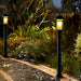 Durable Rustproof Iron Garden Light with Handmade Glass Lampshade, Superior Waterproof Performance, Available in Three Heights for Outdoor Pathways-ErisView-19